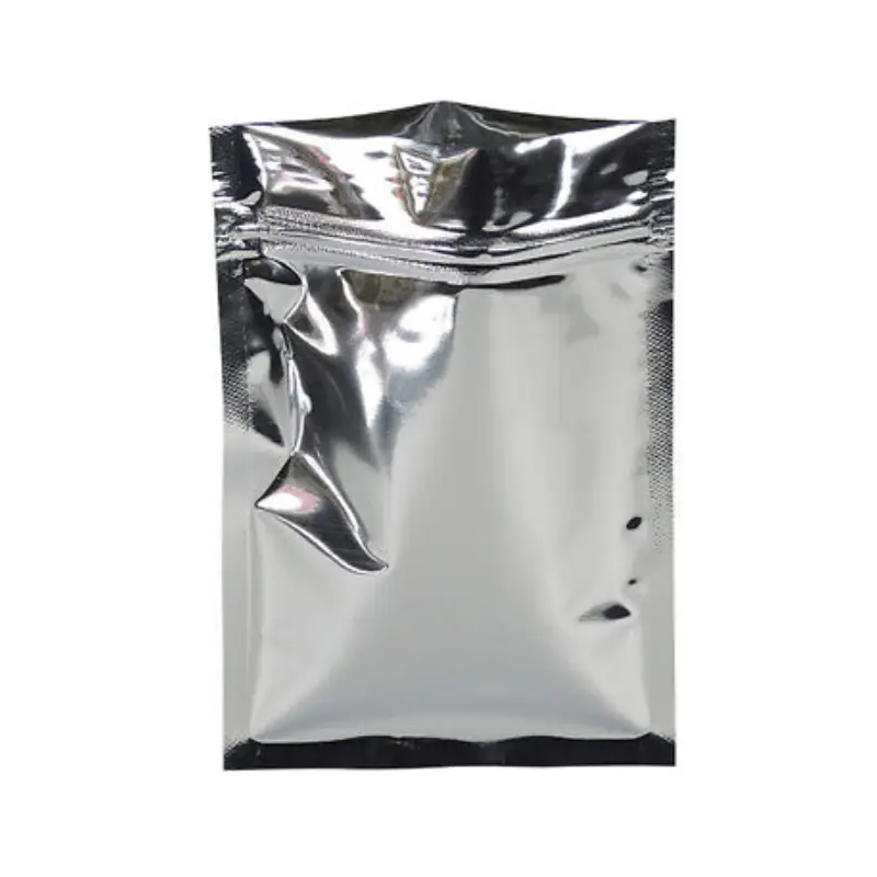 silver aluminum foil mylar bag