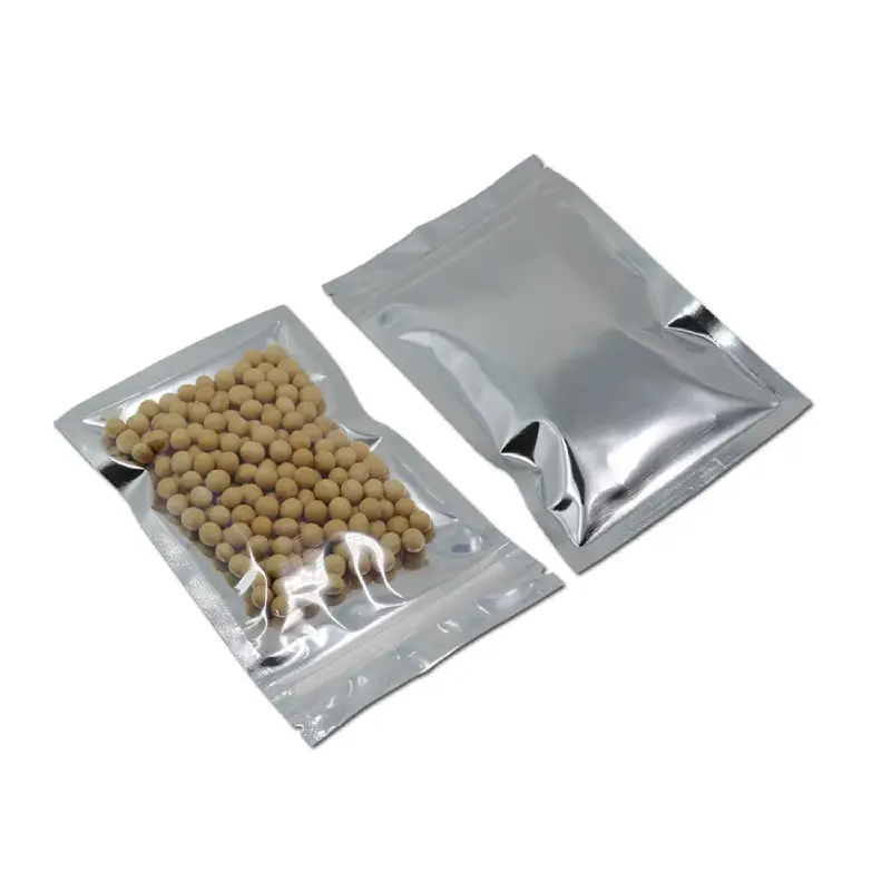 silver aluminum foil packaging bag