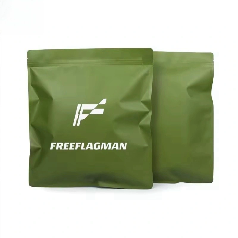 Green Plastic Bags 5 small green plastic bags for food packaging