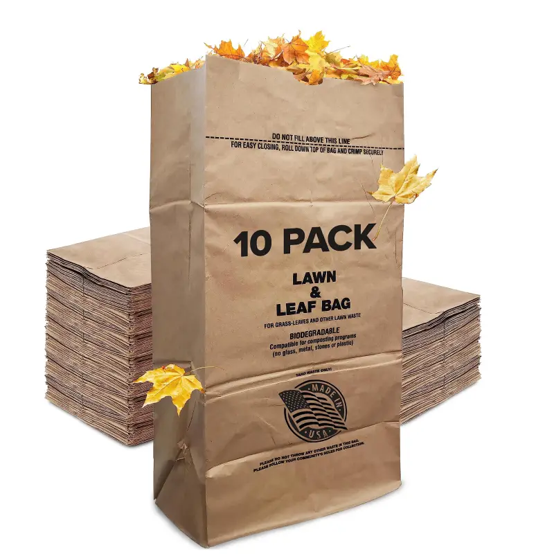 Laminated Kraft Paper Bags 10 trash bags laminated kraft paper bag
