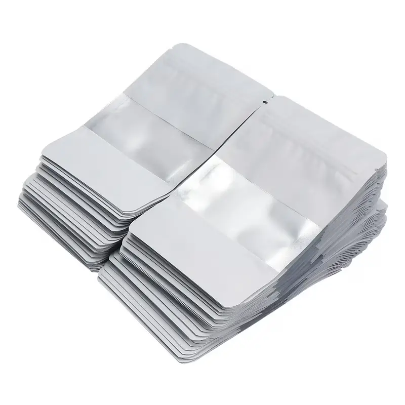 white aluminum foil mylar bag