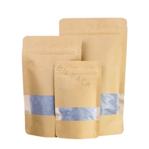 Degradable Kraft Paper Bag with Window