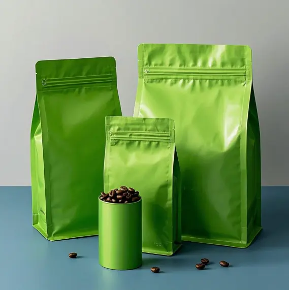 Hermetic Green Coffee Bags 7 Stand up Hermetic Green Coffee Bags