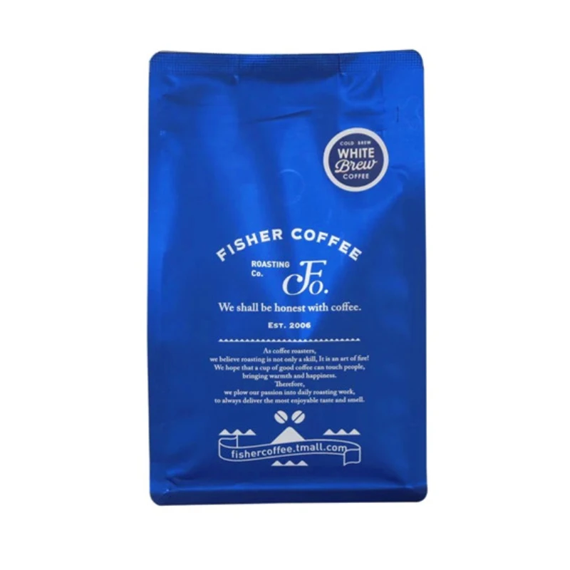 Flexible Coffee Packaging 10 blue coffee packaging