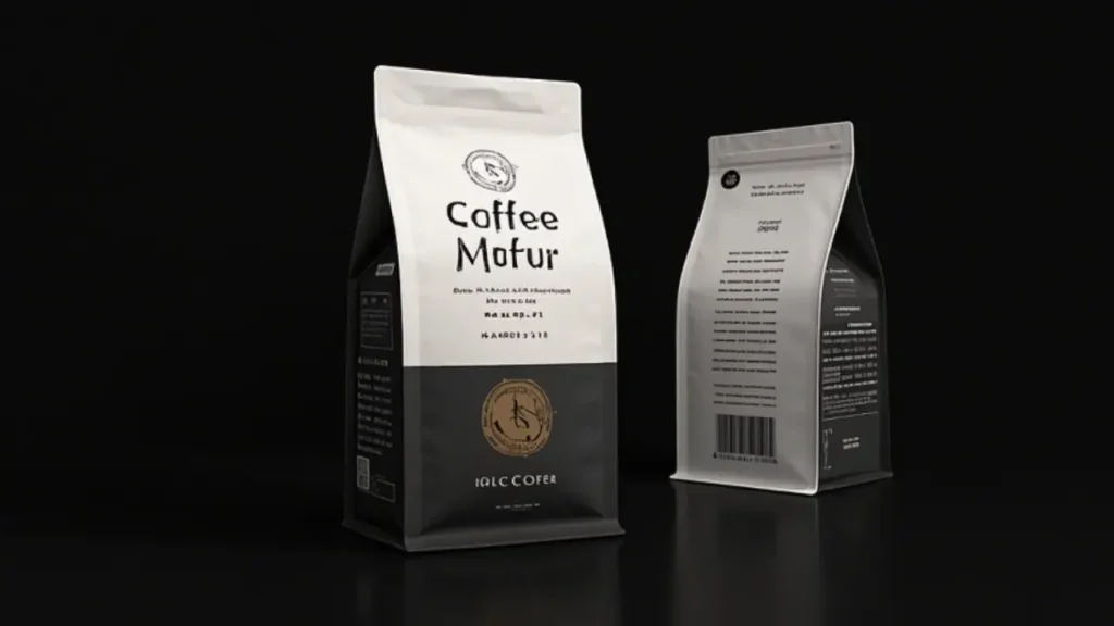 coffee packaging design mockup