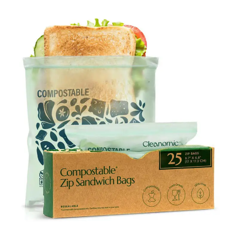 Compostable Sandwich Bags 2 compostic sandwich bags