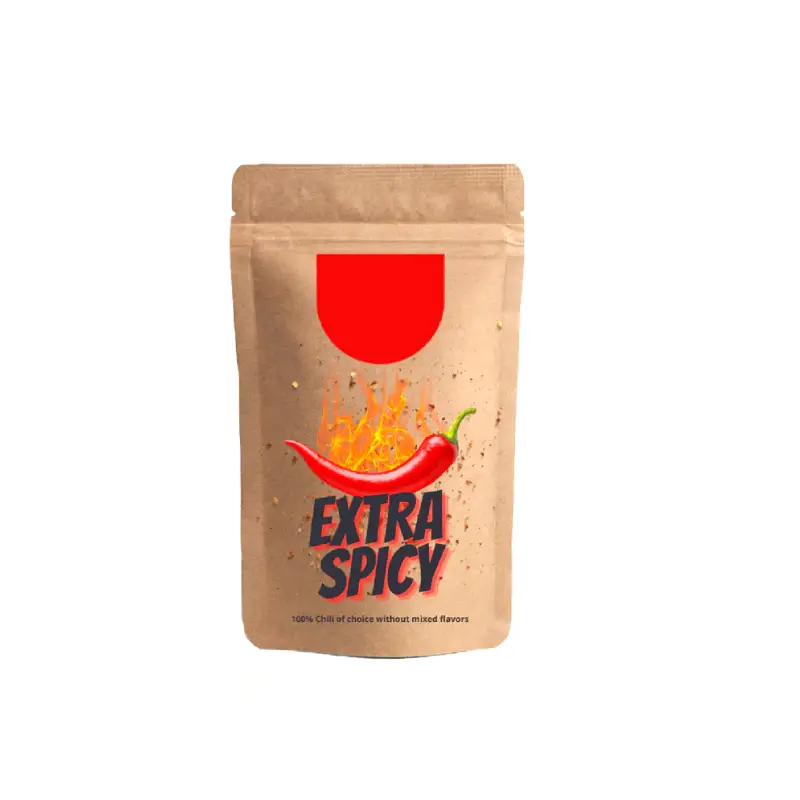 Spice Packaging Pouch 8 custom kraft stand up spice packaging pouch
