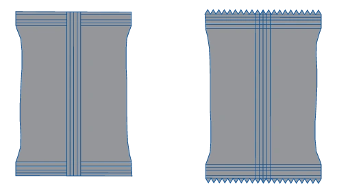 Fin Seal Pouch 13 fin seal bags