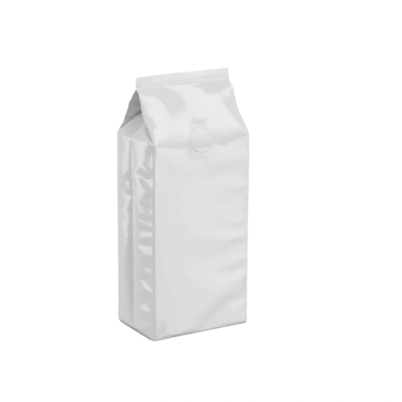 White Coffee Bag 5 glossy white coffee bag