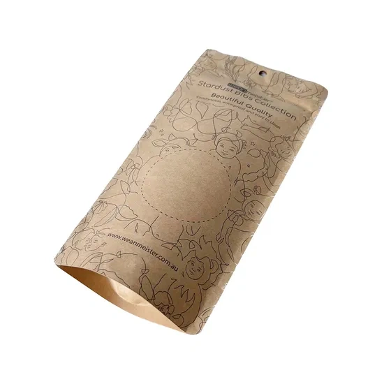 PLA Pouches 4 kraft paper pla pouches
