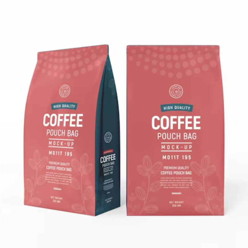 paper red coffee bag