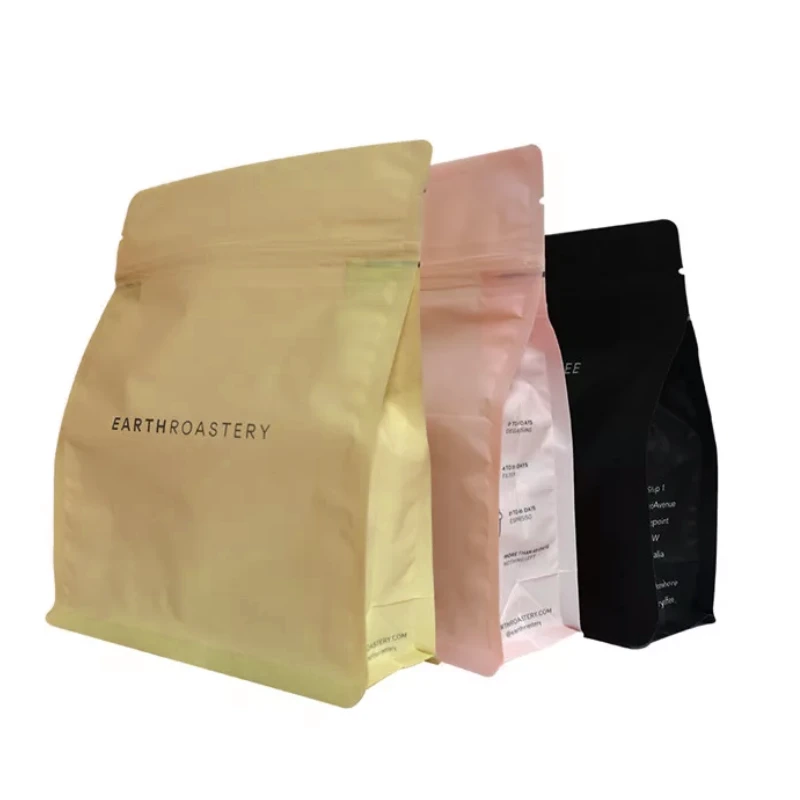 Plastic Coffee Bags 7 plastic bag side gusset for coffee