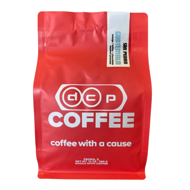 plastic red coffee bag