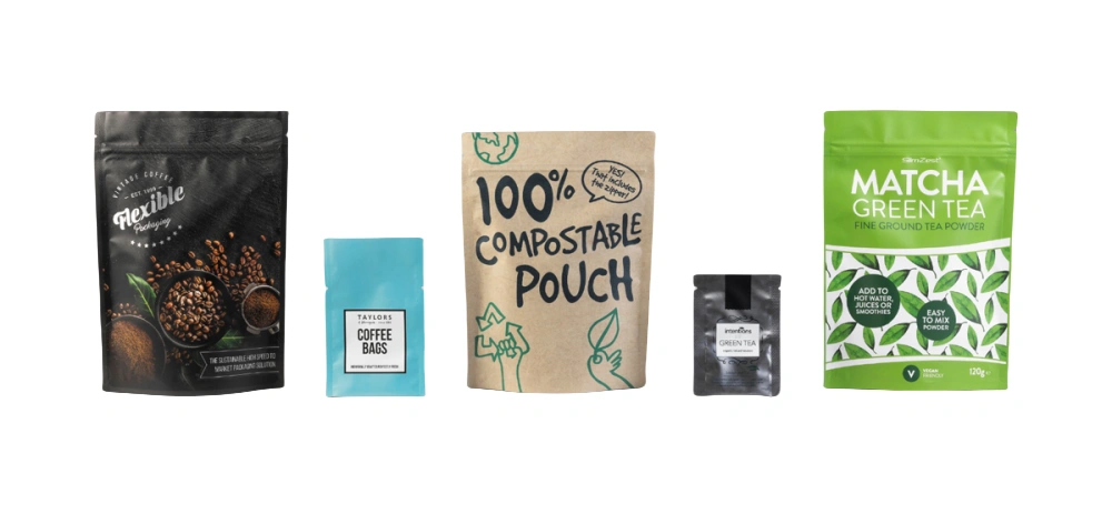 Tea and Coffee Packaging 2 powder packaging for coffee and tea