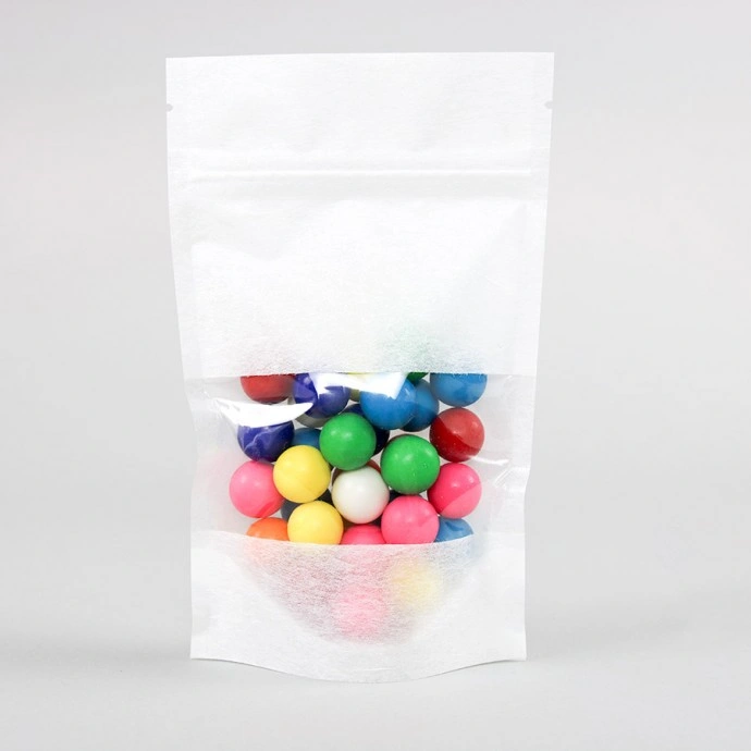 Rice Paper Stand Up Pouches 7 rice paper stand up pouch with window