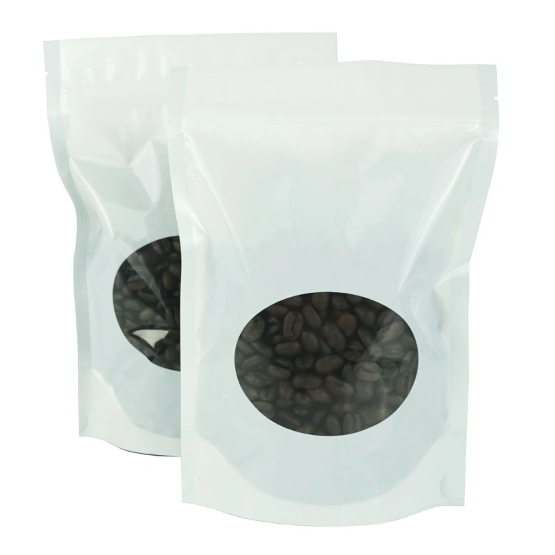 White Coffee Bag 10 white mylar coffee bag