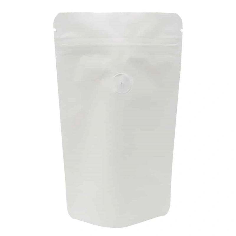 2 Oz Coffee Bags 6 2 oz matte white coffee bags
