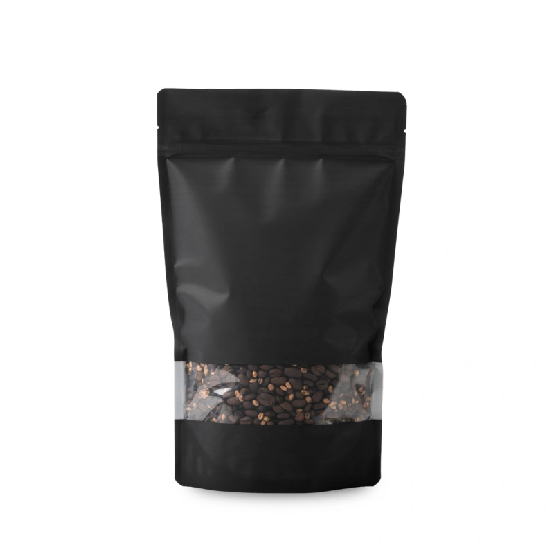 Coffee Bags With Window 13 black coffee bags with window