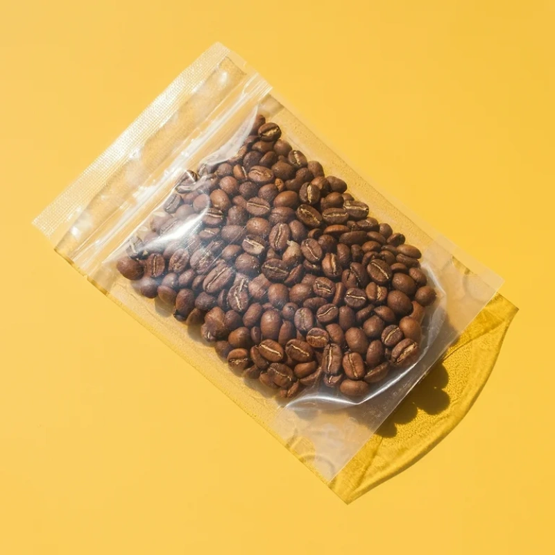 Clear Coffee Bags 8 clear coffee sample bags