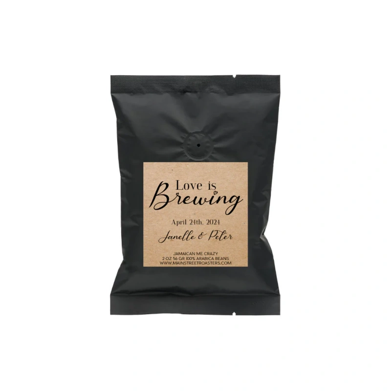 Wedding Favor Coffee Bags 3 coffee grounds wedding favor bag