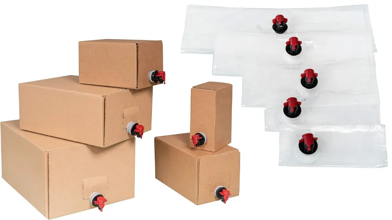 different size of bag in box