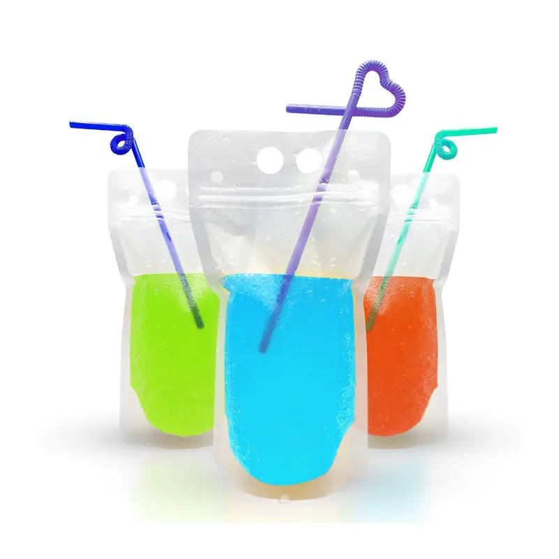 Drink Pouches With Straw 2 drink pouches with straw