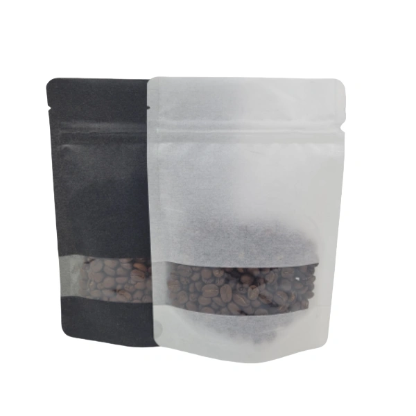 Coffee Bags With Window 12 rice paper coffee bags with window