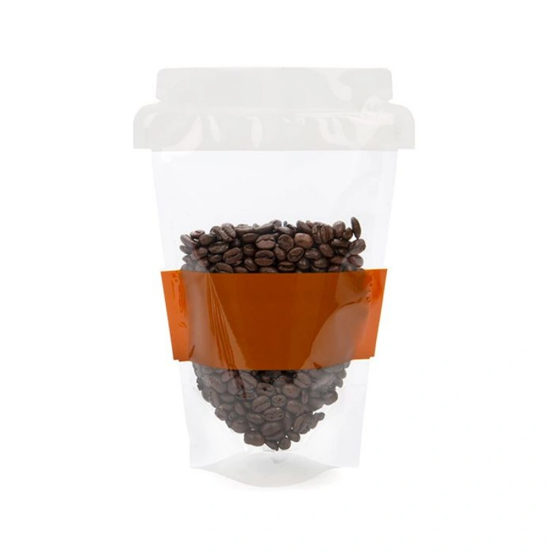 Clear Coffee Bags 5 shaped clear coffee bags
