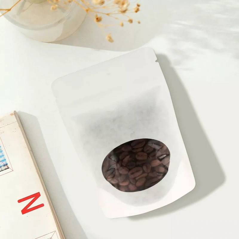 Coffee Bags With Window 7 white coffee bags with window