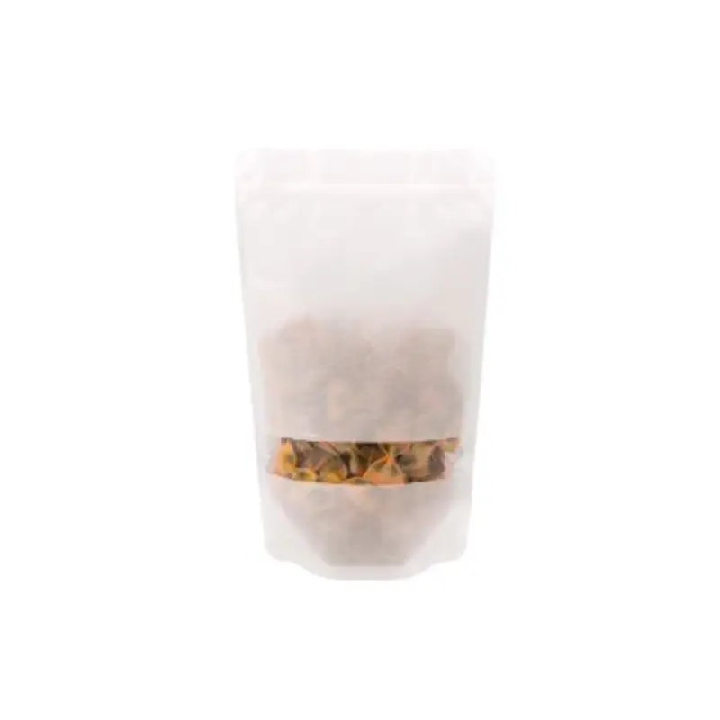 clear rice paper bag with clear window