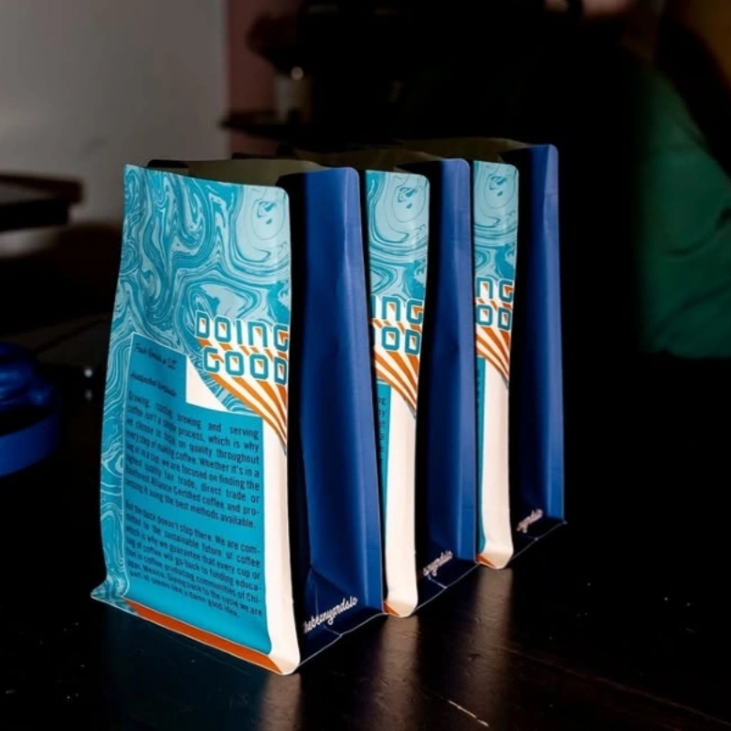 custom printed plastic coffee bags to decompose