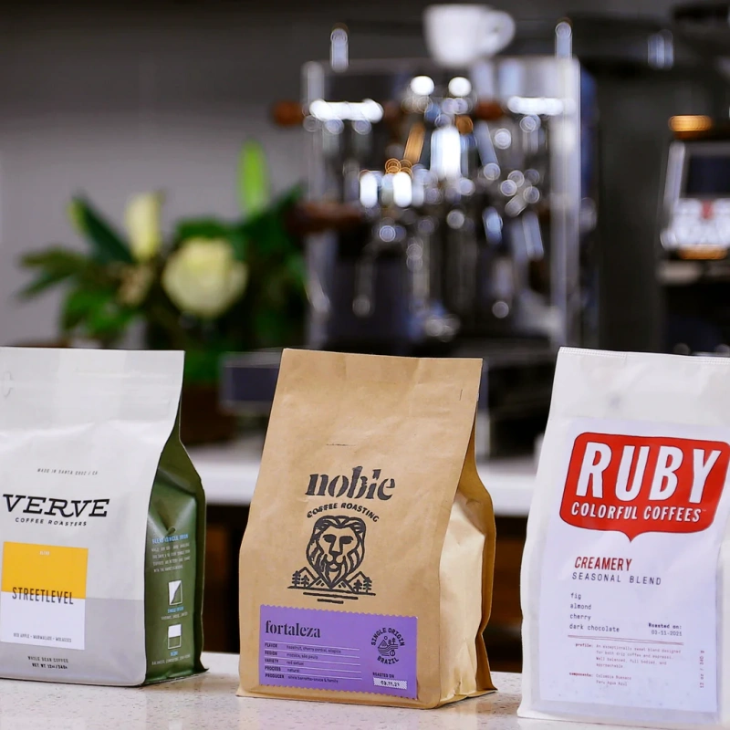 store stock coffee packaging
