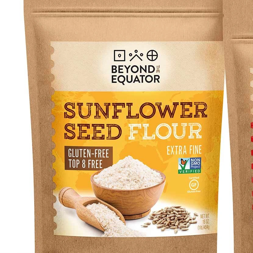 Flour Powder Pouch 1 Customized Kraft Paper Bag Flour Pouch Label