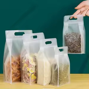 Flour Powder Pouch 6 Ziplock clear Wheat Flour Packaging Bags