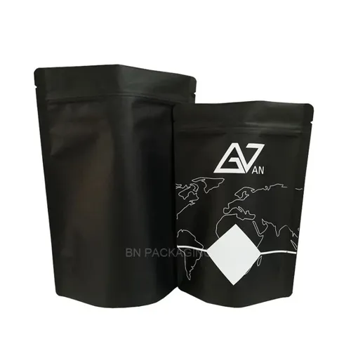 Black Printed Kraft Paper Bags