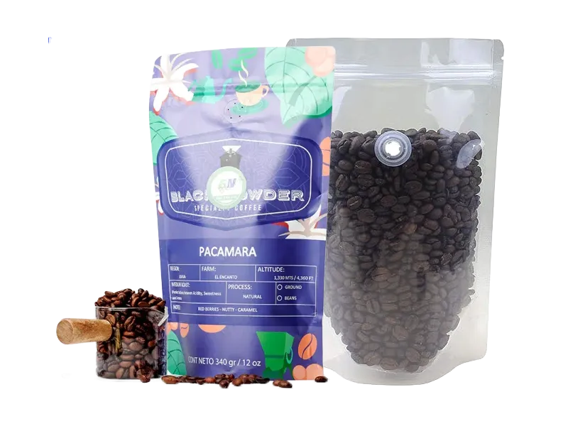 Stand Up Pouch With One Way Degassing Valve