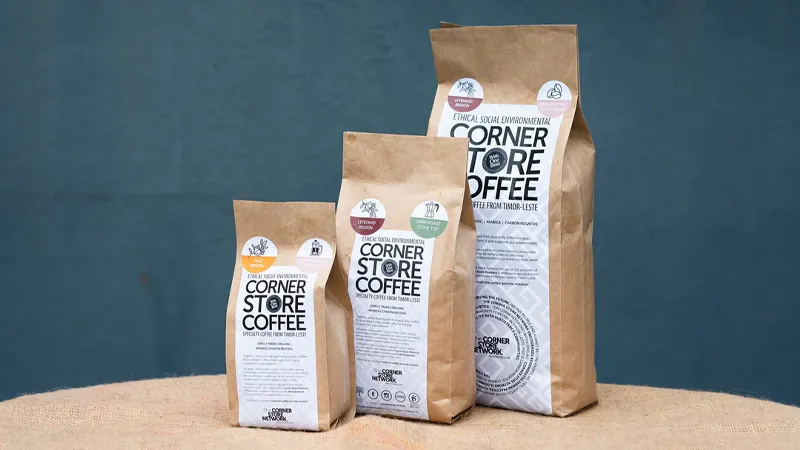 store coffee bags