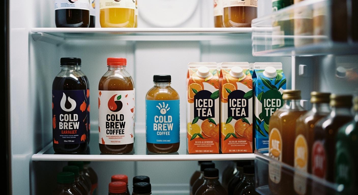 Coffee Cold Brew and Iced Tea Packaging That Owns the Fridge