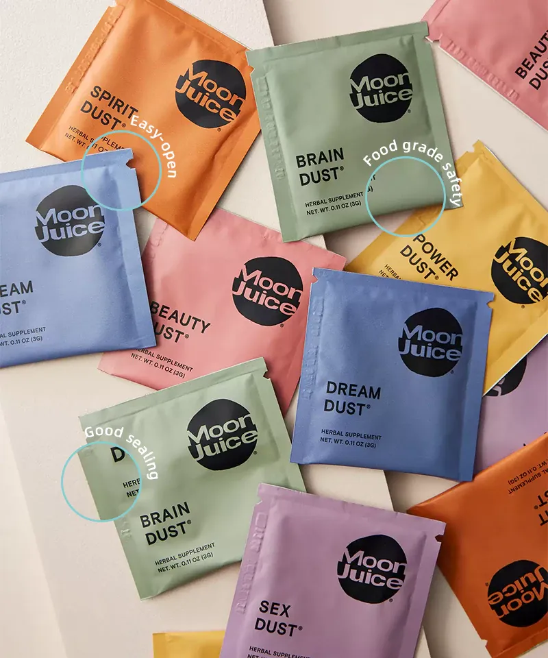 three side seal pouches