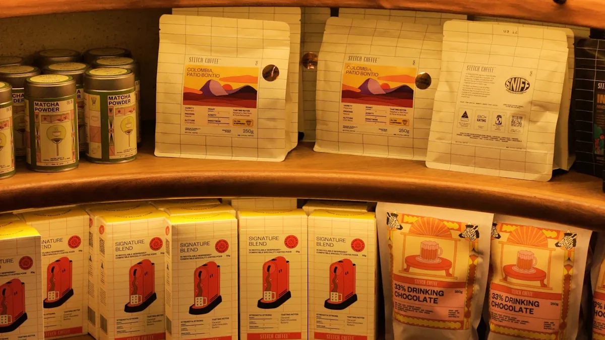 Coffee Packaging Bags: Should You Choose Translucent, Clear or Opaque? 2 Shelf Appeal and Customer Decisions