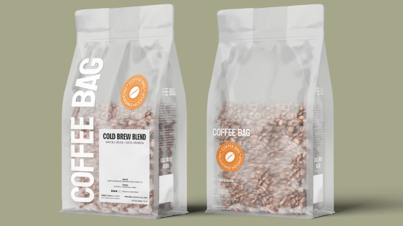 Home 31 Transparent coffee bag